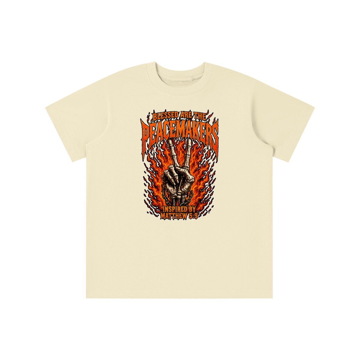 BLESSED ARE THE PEACEMAKERS INSPIRED BY MATTHEW 5:9 youth T-shirt