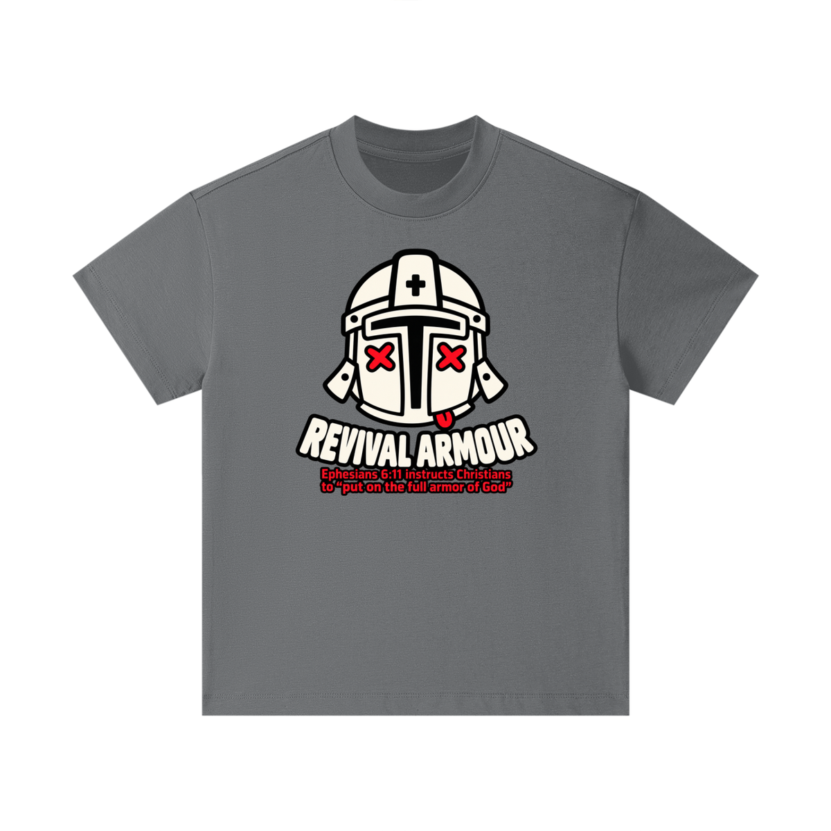 REVIVAL ARMOUR Ephesians 6:11 instructs Christians to "put on the full armor of God" Kids T-Shirt