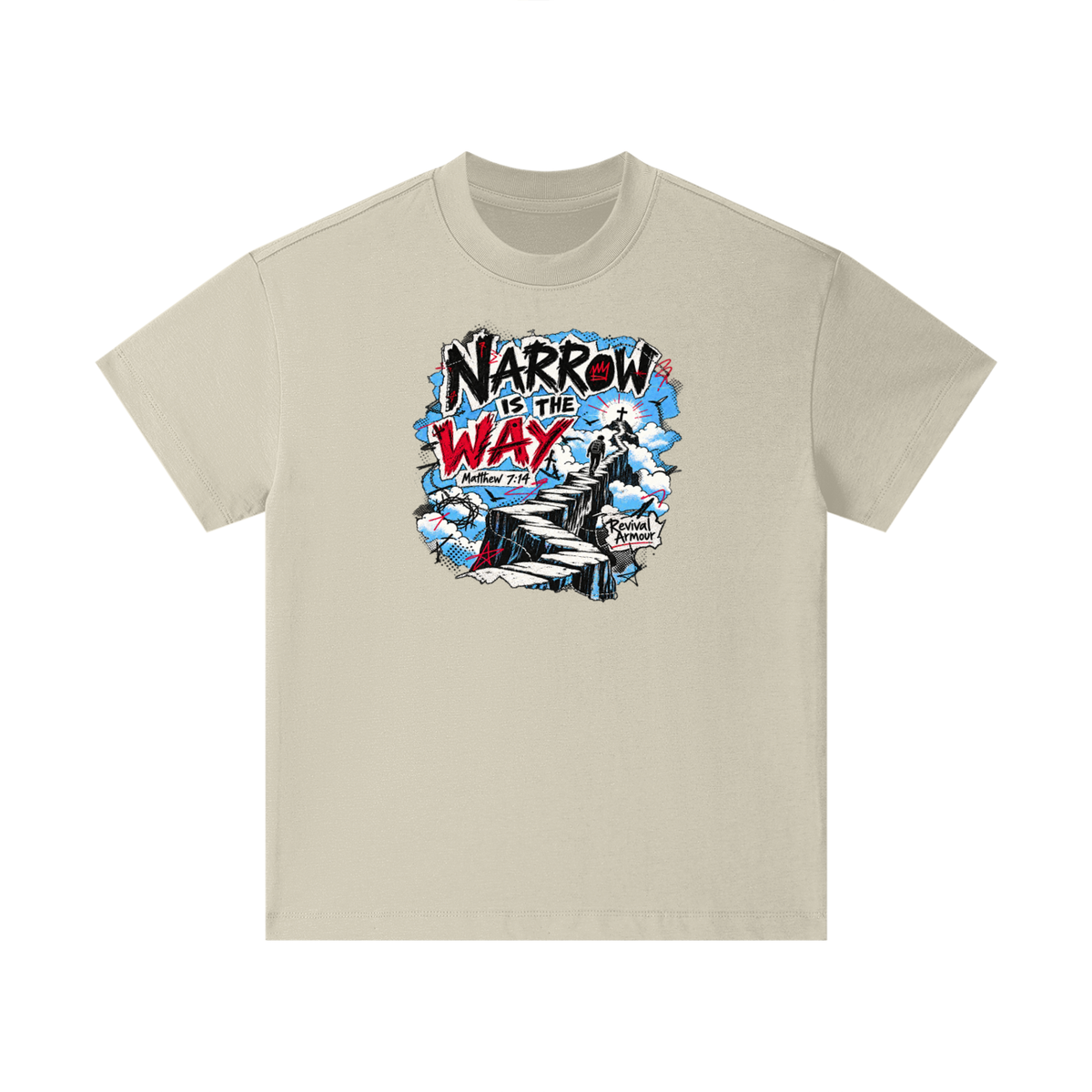 NARROW IS THE WAY [MATTHEW 7:14] Revival Armour Kids T-Shirt