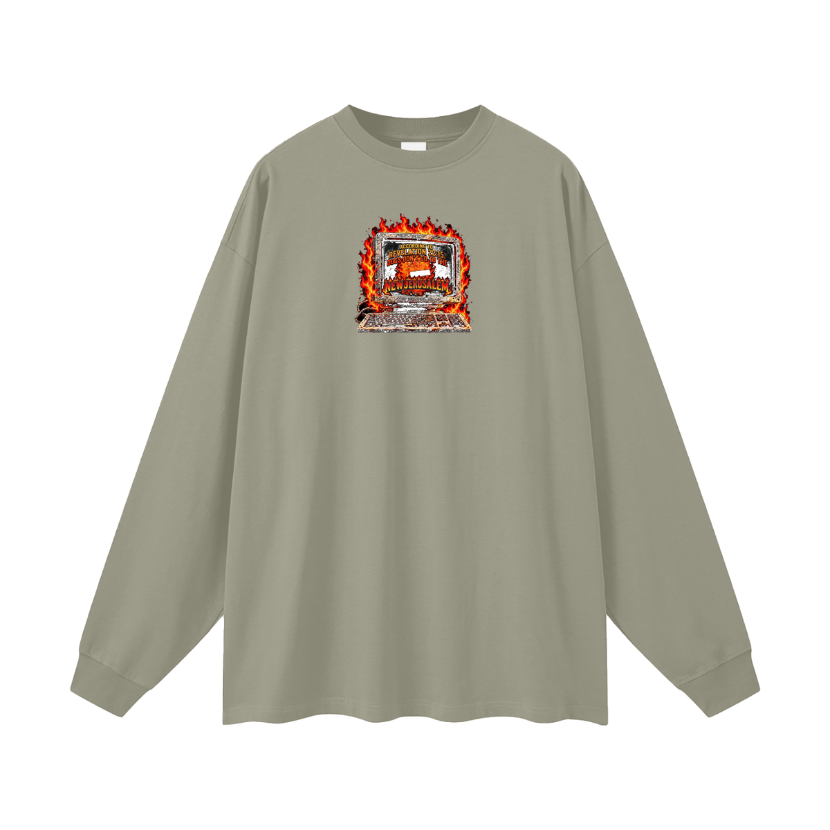 ACCORDING TO REVELATION 22:15, DOGS DON'T GO TO THE NEW JERUSALEM Long Sleeve T-Shirt
