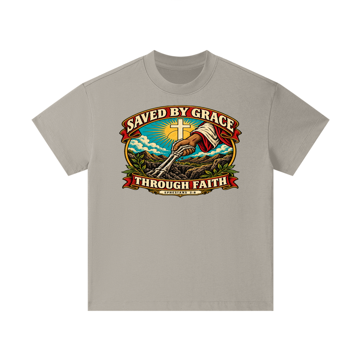 Saved by Grace through Faith Kids T-Shirt