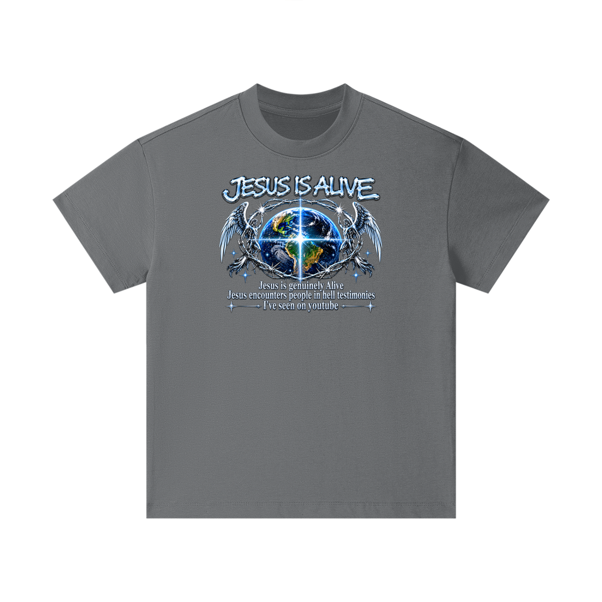 JESUS IS ALIVE Jesus is genuinely Alive Jesus encounters people in hell testimonies I've seen on youtube Kids T-Shirt