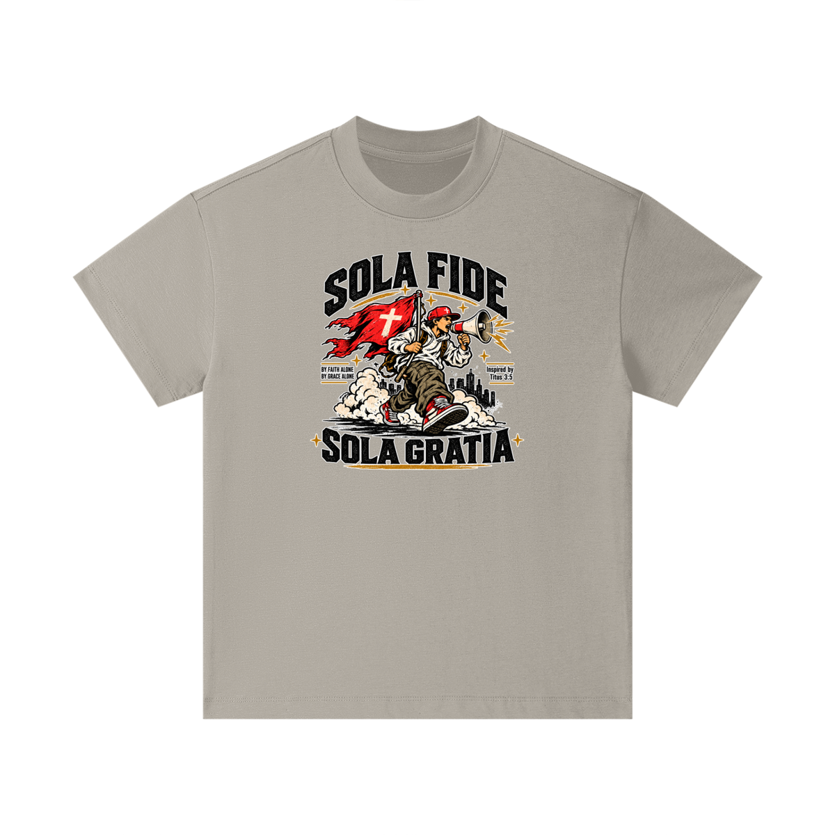 "Sola Fide / Sola Gratia" – Latin for "Faith Alone / Grace Alone." Kids T-Shirt