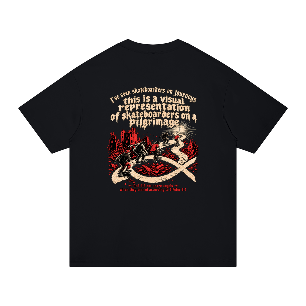 skateboarders on a pilgrimage T-Shirt