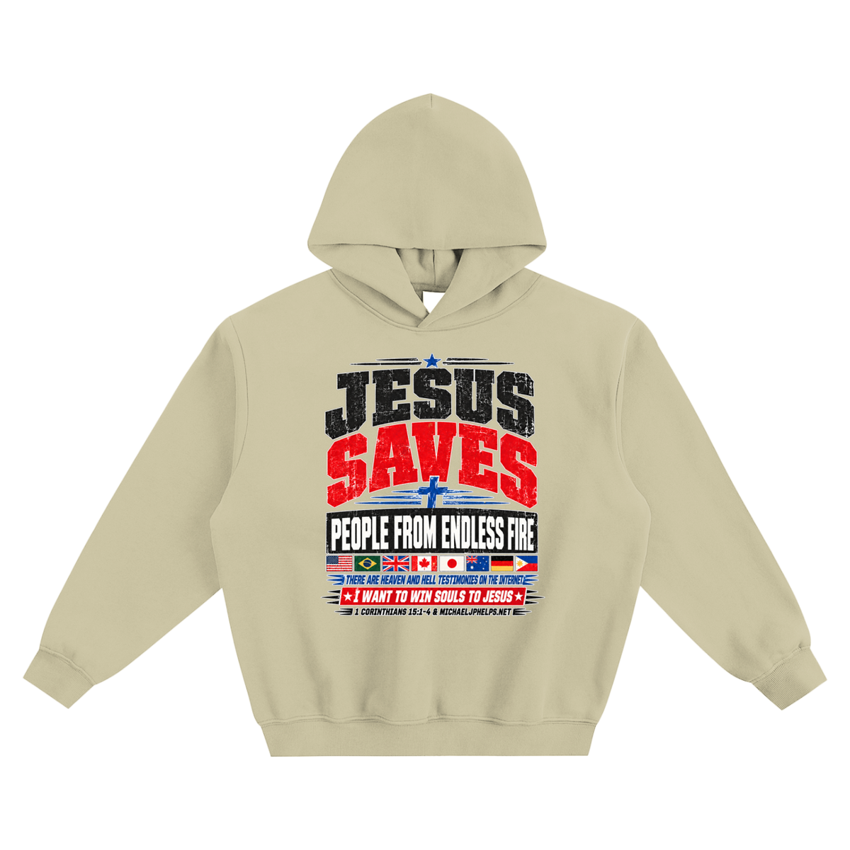 JESUS SAVES PEOPLE FROM ENDLESS FIRE THERE ARE HEAVEN AND HELL TESTIMONIES ON THE INTERNET I WANT TO WIN SOULS TO JESUS no pocket Hoodie