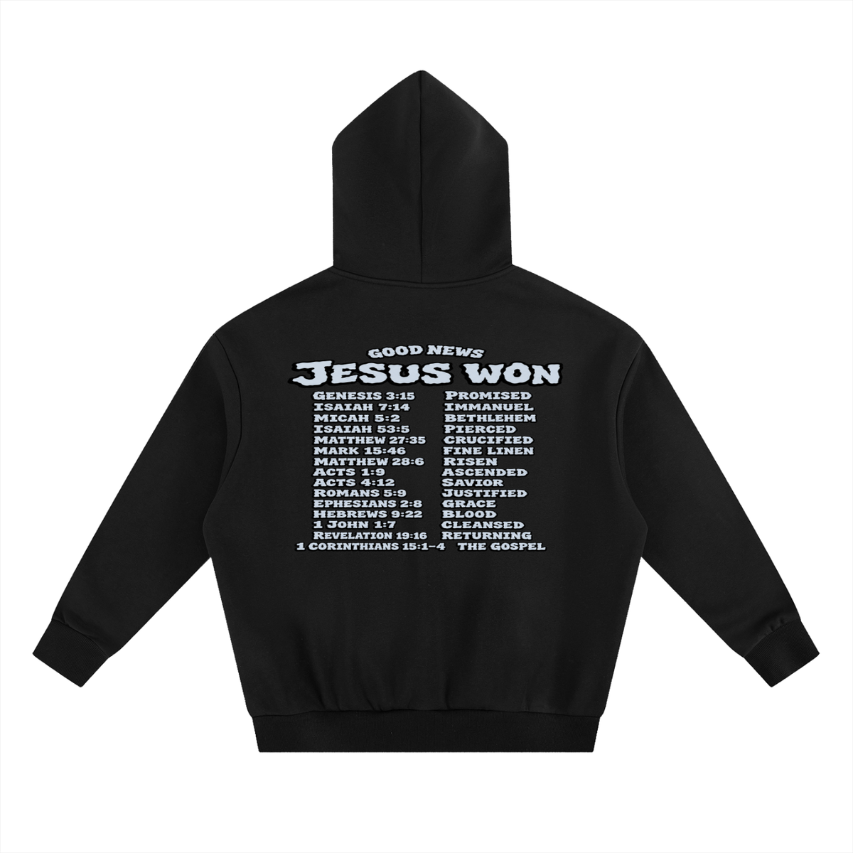 GOOD NEWS JESUS WON Hoodie