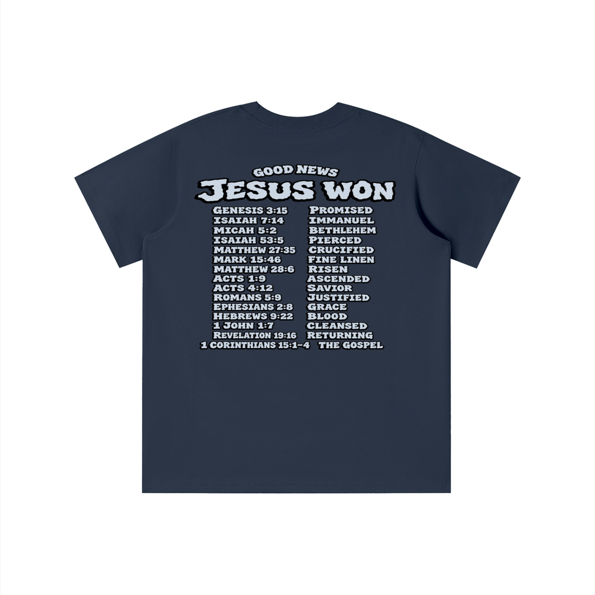 GOOD NEWS JESUS WON youth T-shirt