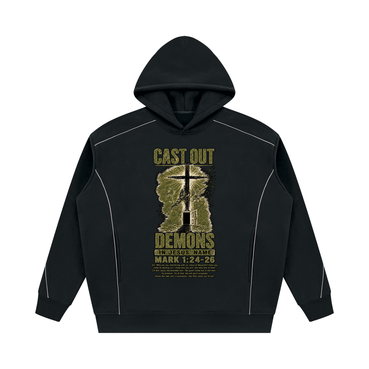 Mark 1:24-26 NLT Hoodie