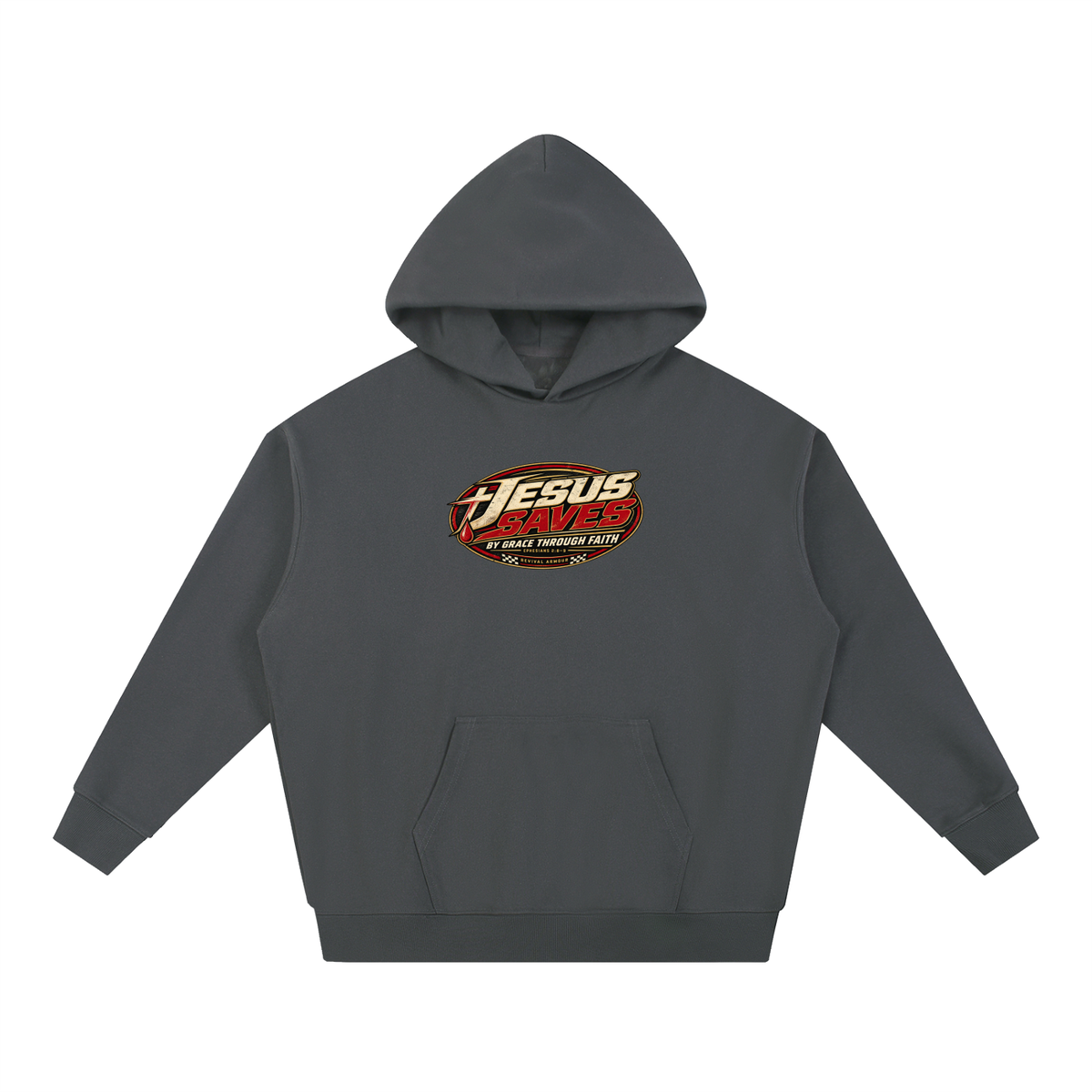 JESUS SAVES BY GRACE THROUGH FAITH - EPHESIANS 2:8-9 - Hoodie