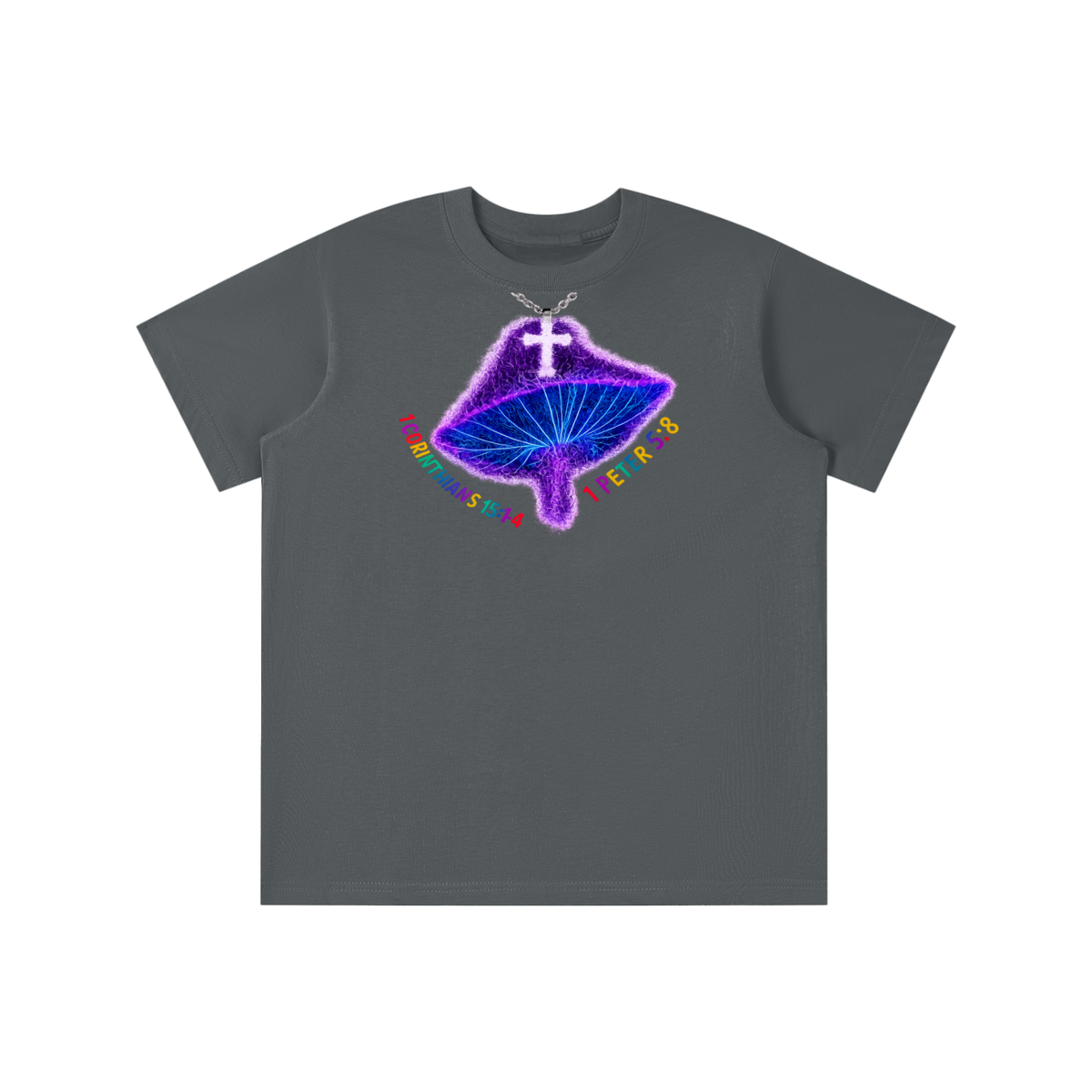 1 Corinthians 15:1-4 1 Peter 5:8 youth T-shirt