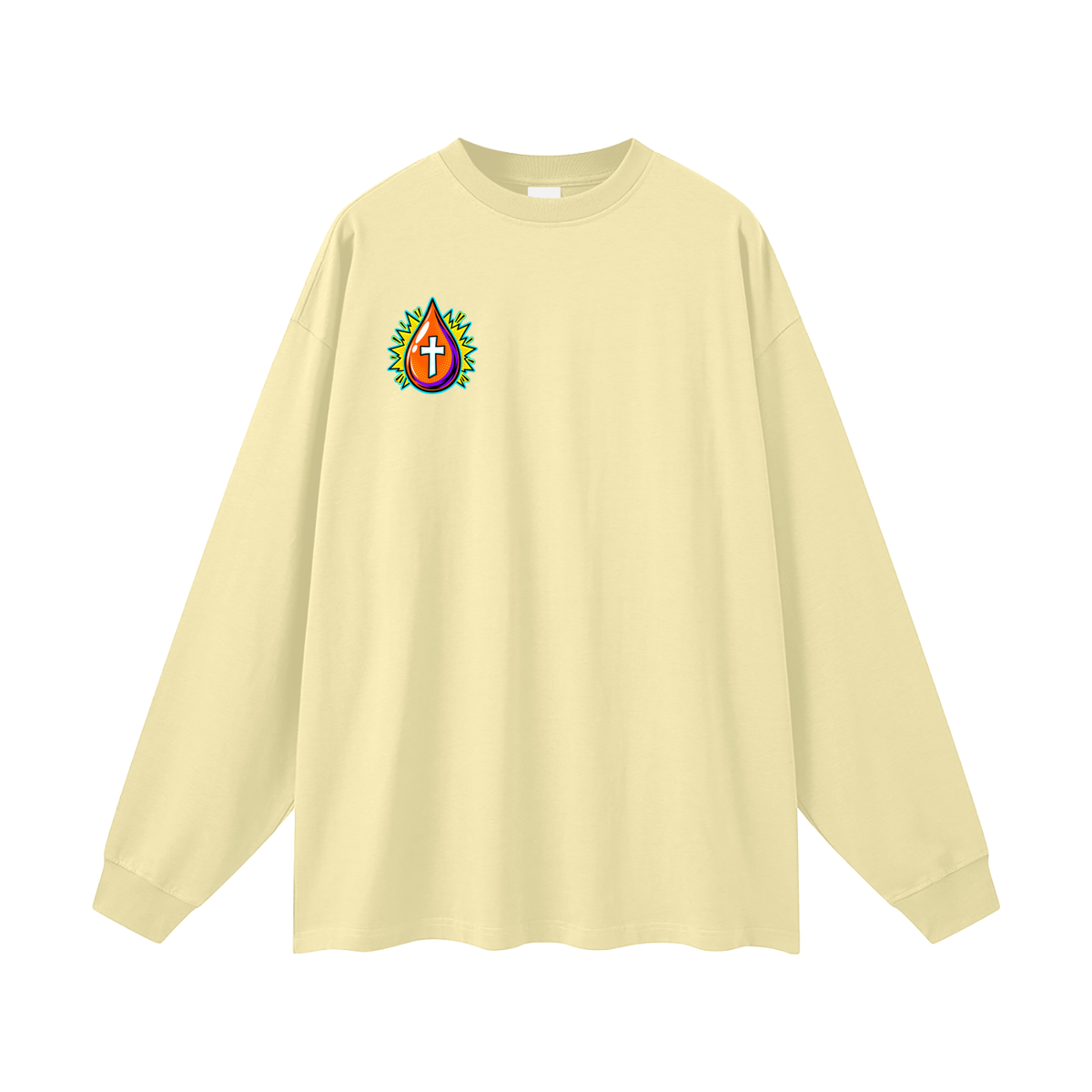 JESUS DIED ONCE BACKED UP BY Romans 6:9-10 Long Sleeve T-Shirt