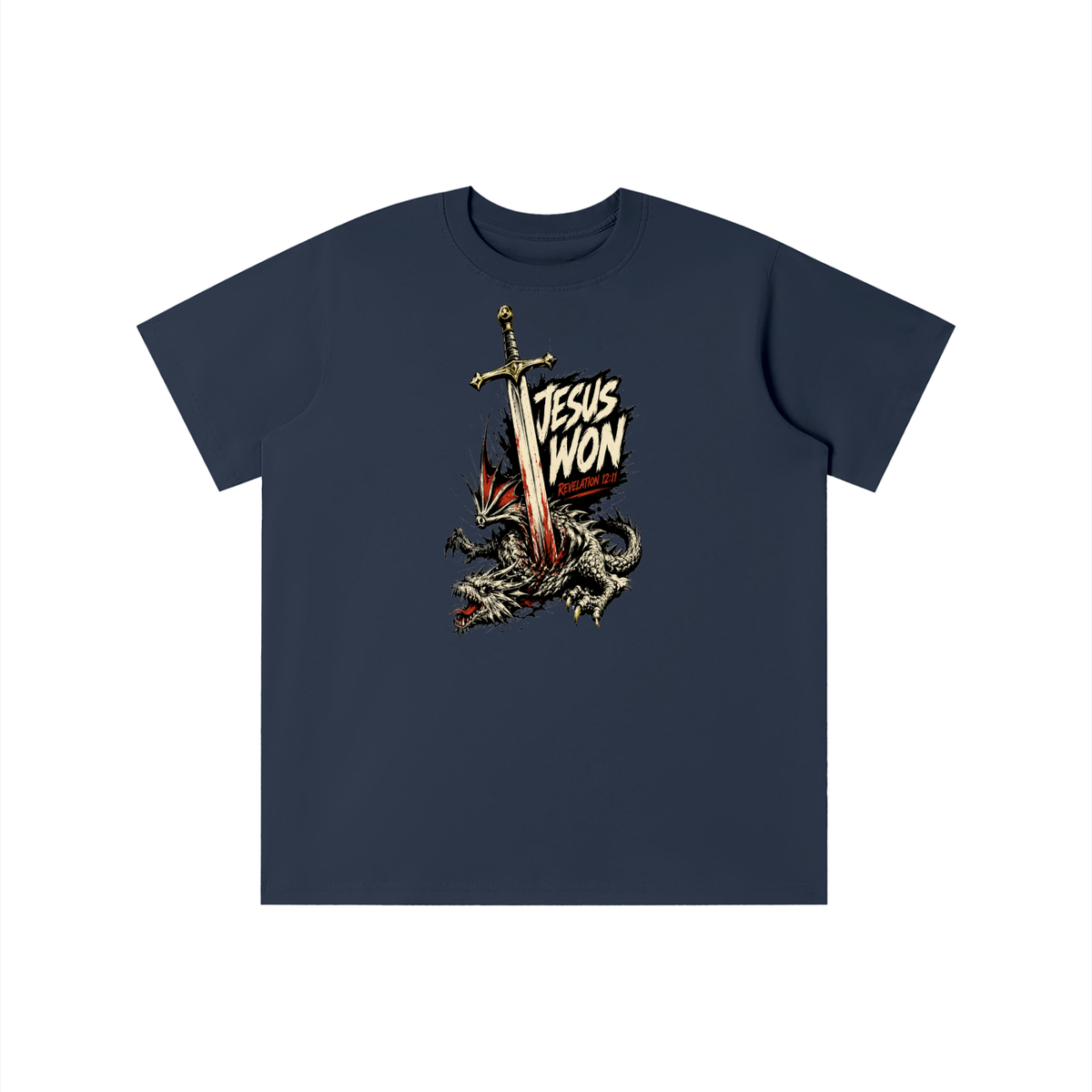 Jesus Won Revelation 12:11 youth T-shirt