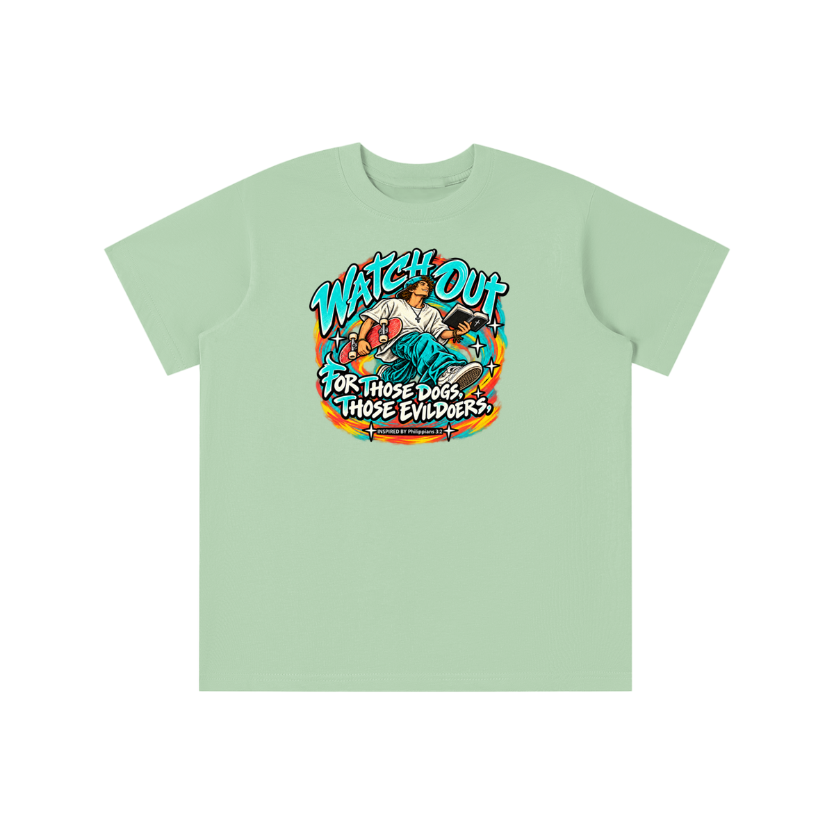 WATCH OUT FOR THOSE DOGS, THOSE EVILDOERS INSPIRED BY *Philippians 3:2* youth T-shirt