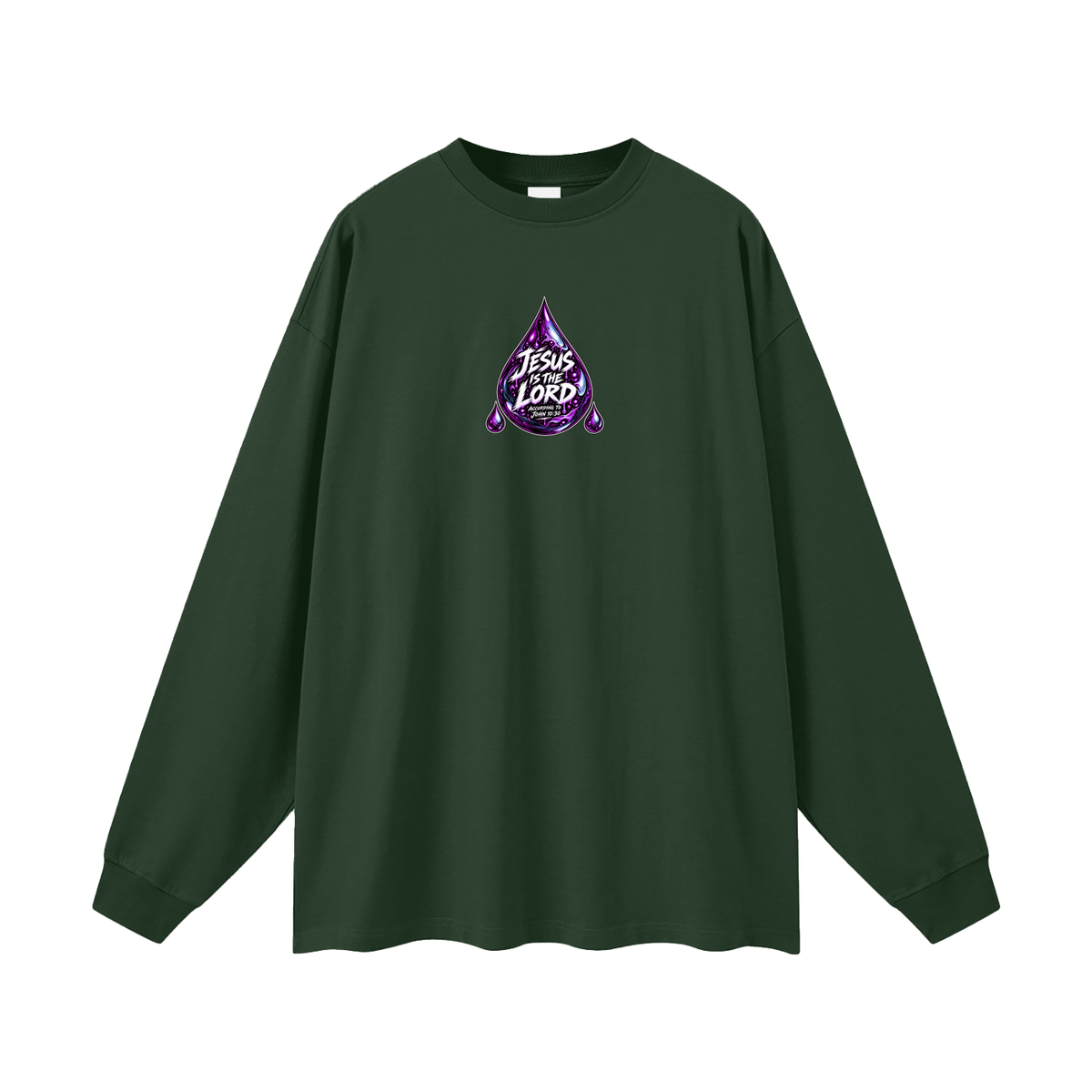 JESUS IS LORD ACCORDING TO JOHN 10:30 THIS HOUSE WiLL SERVE THE LORD THE PERSON WILL "THE HOUSE" WILL SERVE THE LORD NOT THE "BUILDING" Long Sleeve T-Shirt