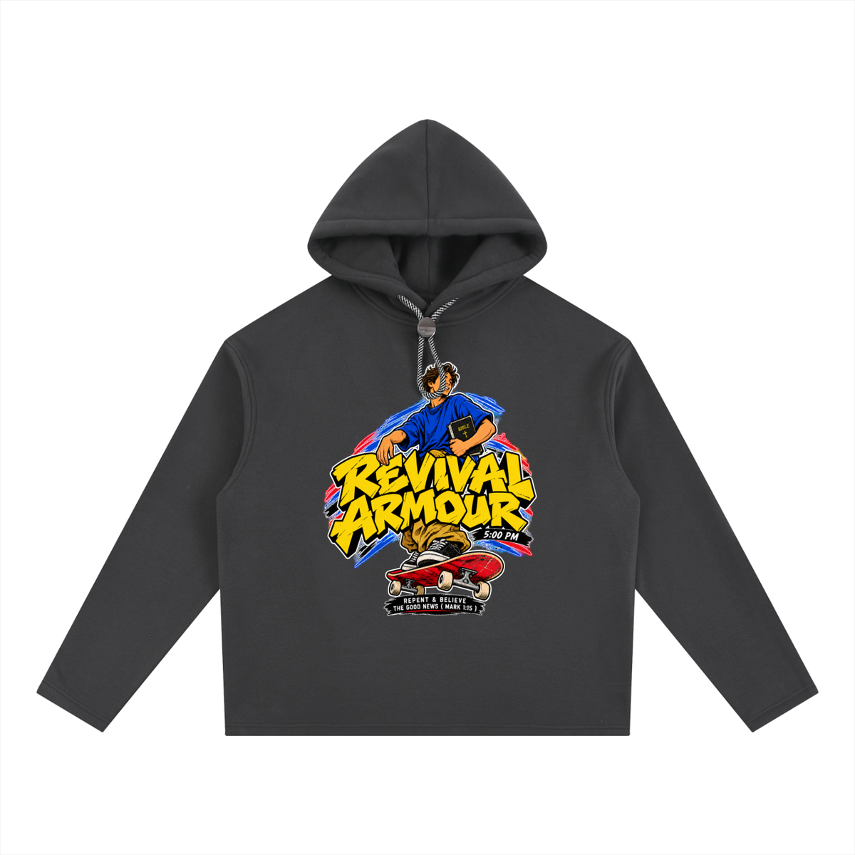 REVIVAL ARMOUR 5:00PM REPENT & BELIEVE THE GOOD NEWS ( MARK 1:15 ) Hoodie
