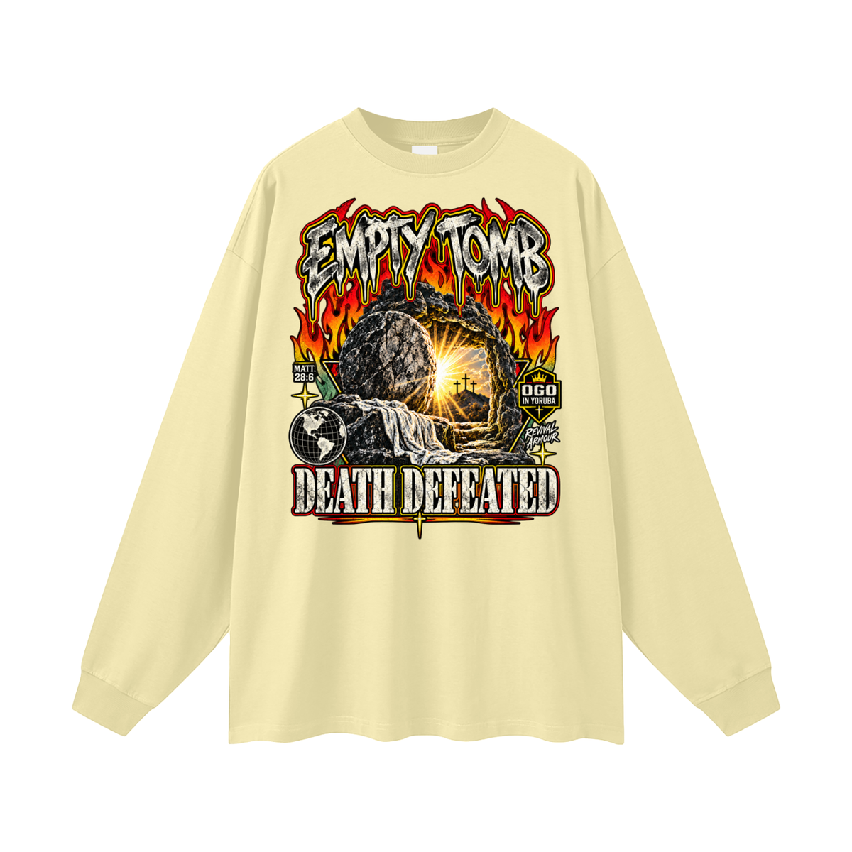 EMPTY TOMB DEATH DEFEATED Long Sleeve T-Shirt