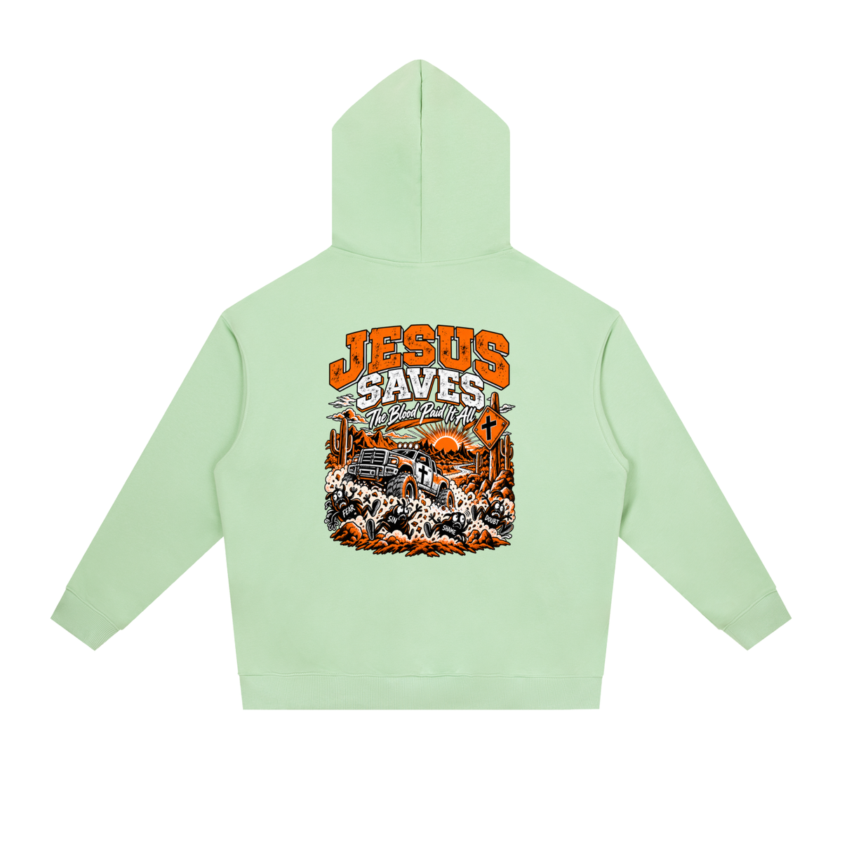 JESUS DIED FOR FOR OUR SINS THAT'S THE GOOD NEWS 1 CORTHIANS 15:1-4 JESUS SAVES THE BLOOD PAID IT ALL Hoodie