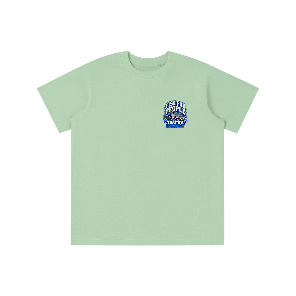 FISH FOR PEOPLE THAT'S A metaphor AND YOU COULD LEARN HOW TO CAST OUT DEMONS ON MICHAELJPHELPS.COM youth T-shirt