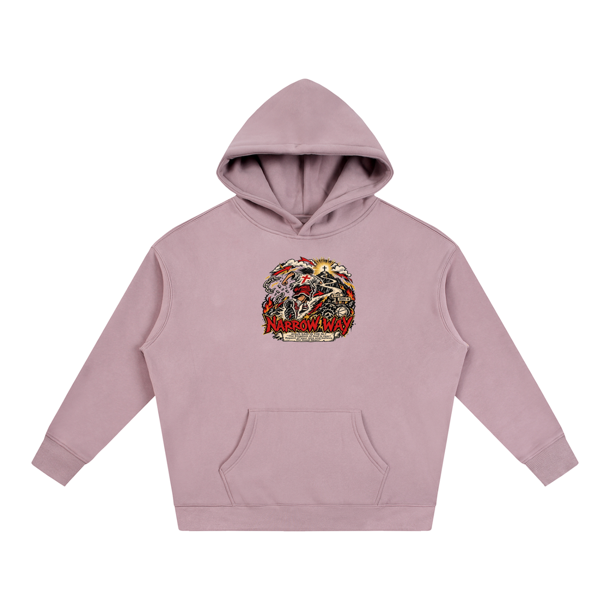 NARROW WAY JESUS SAID IN NLT "The kingdom of God is near! Repent of your sins and believe the Good News!" Hoodie