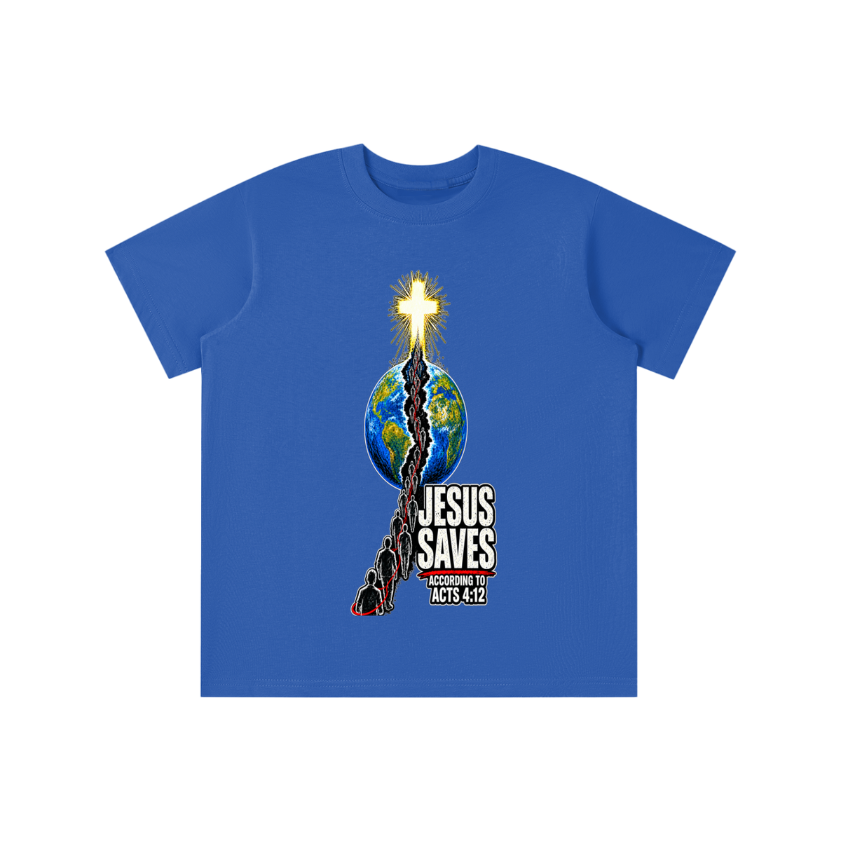 JESUS SAVES ACCORDING TO ACTS 4:12 youth T-shirt
