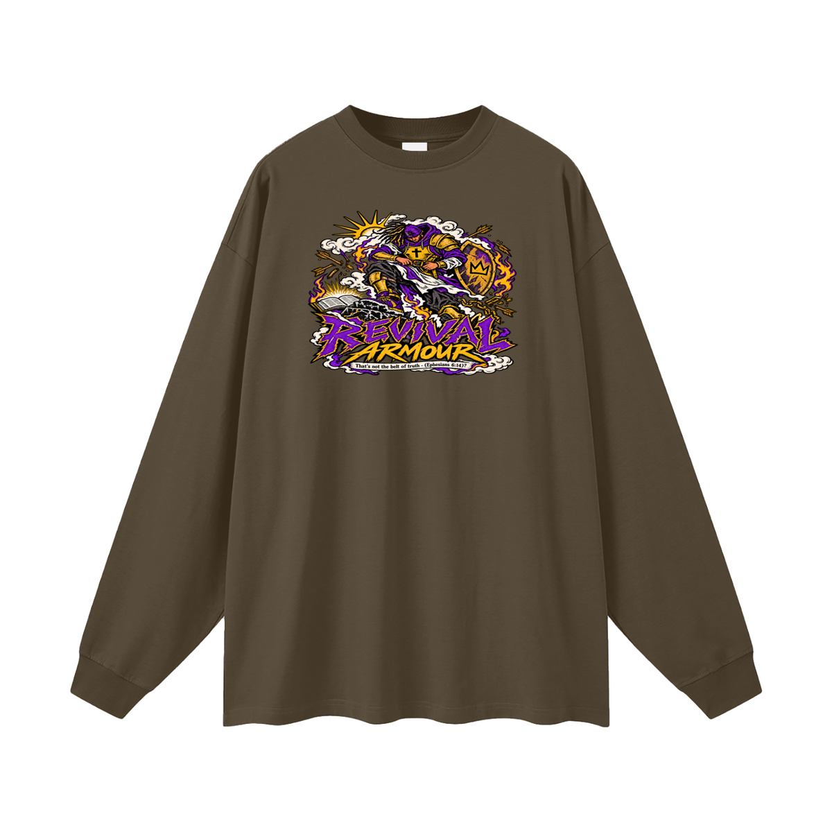 REVIVAL ARMOUR That's not the belt of truth - (Ephesians 6:14) Long Sleeve T-Shirt