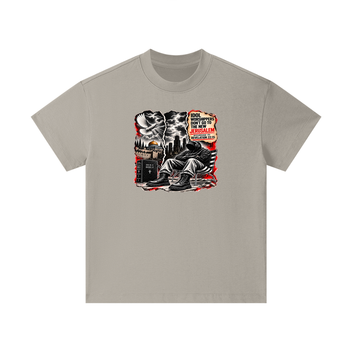 IDOL WORSHIPPERS DON'T GO TO NEW JERUSALEM ACCORDING TO REVELATION 22:15 Kids T-Shirt