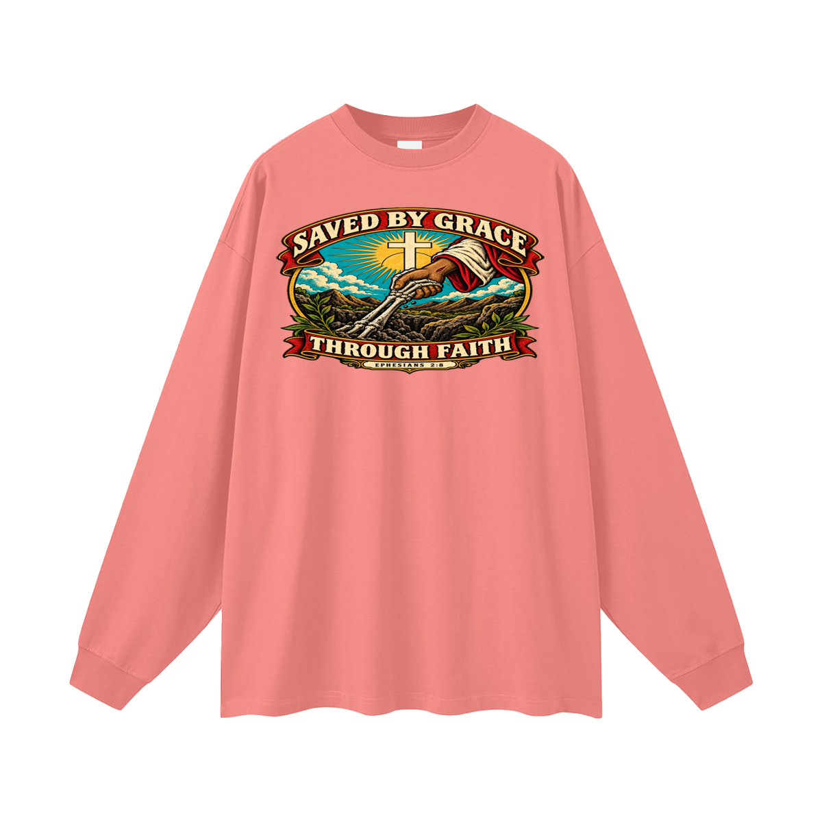 Saved by Grace through Faith Long Sleeve T-Shirt