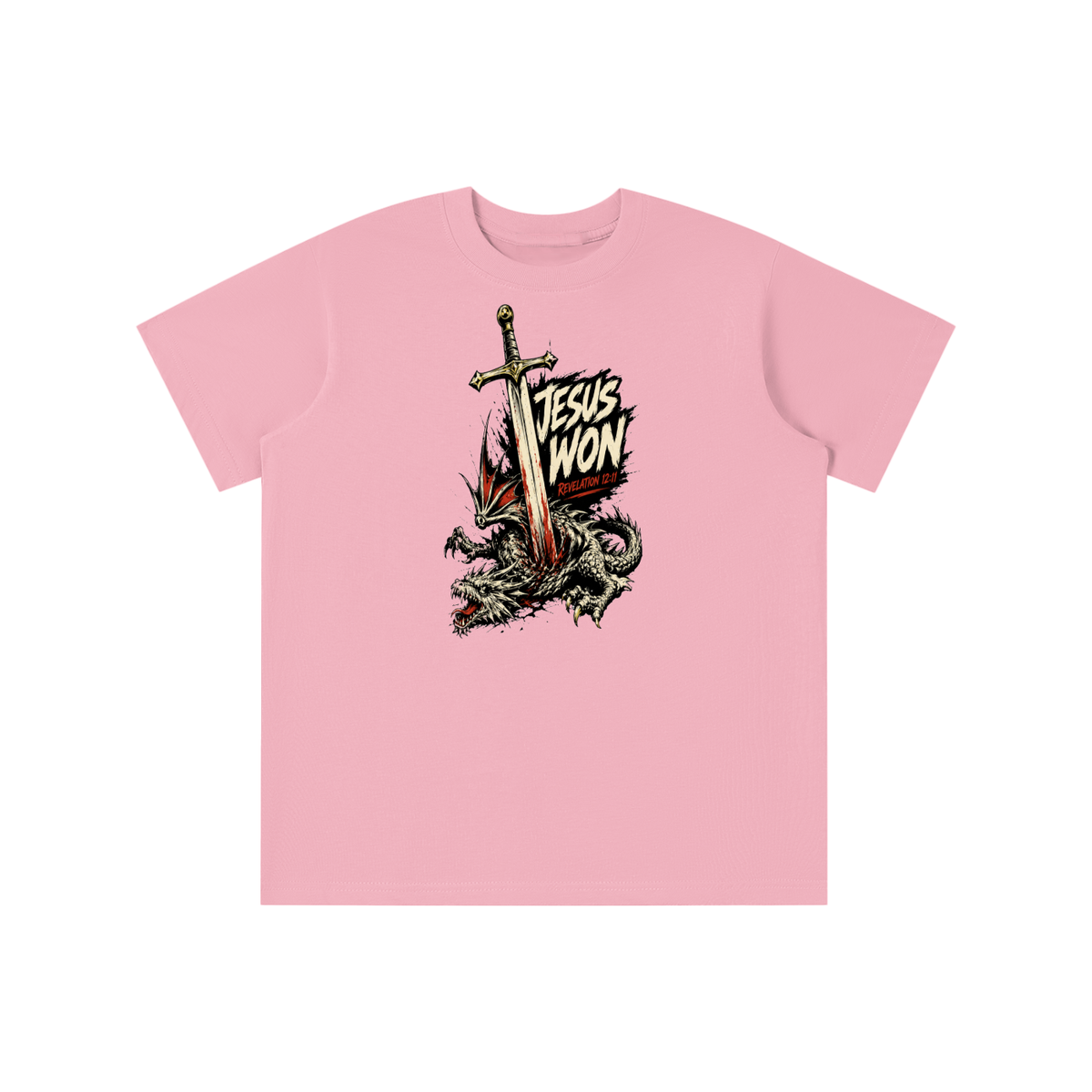 Jesus Won Revelation 12:11 youth T-shirt