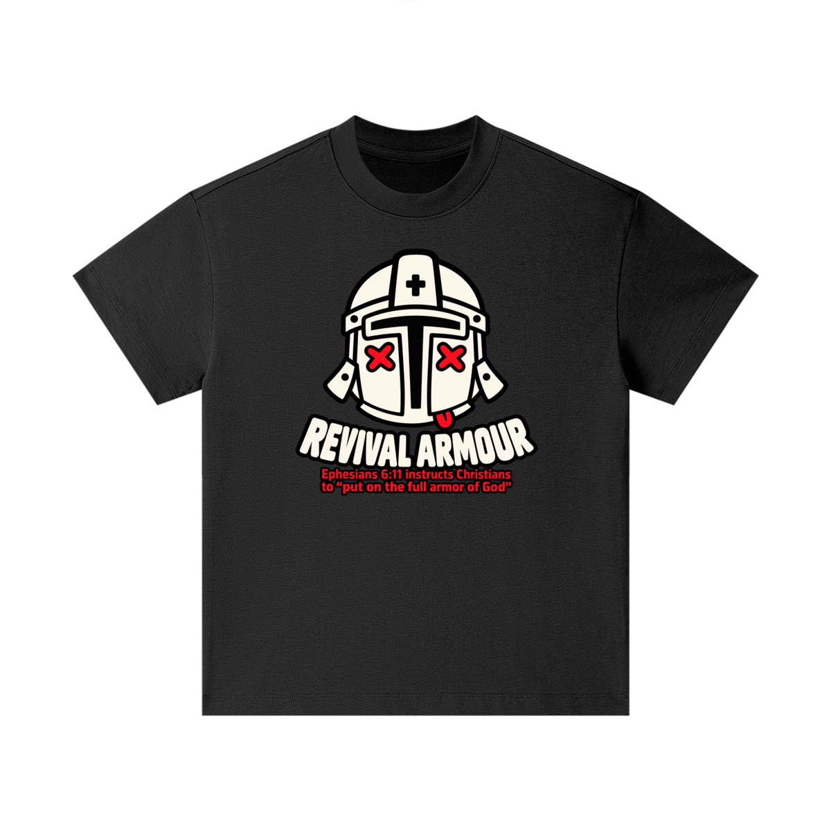 REVIVAL ARMOUR Ephesians 6:11 instructs Christians to "put on the full armor of God" Kids T-Shirt