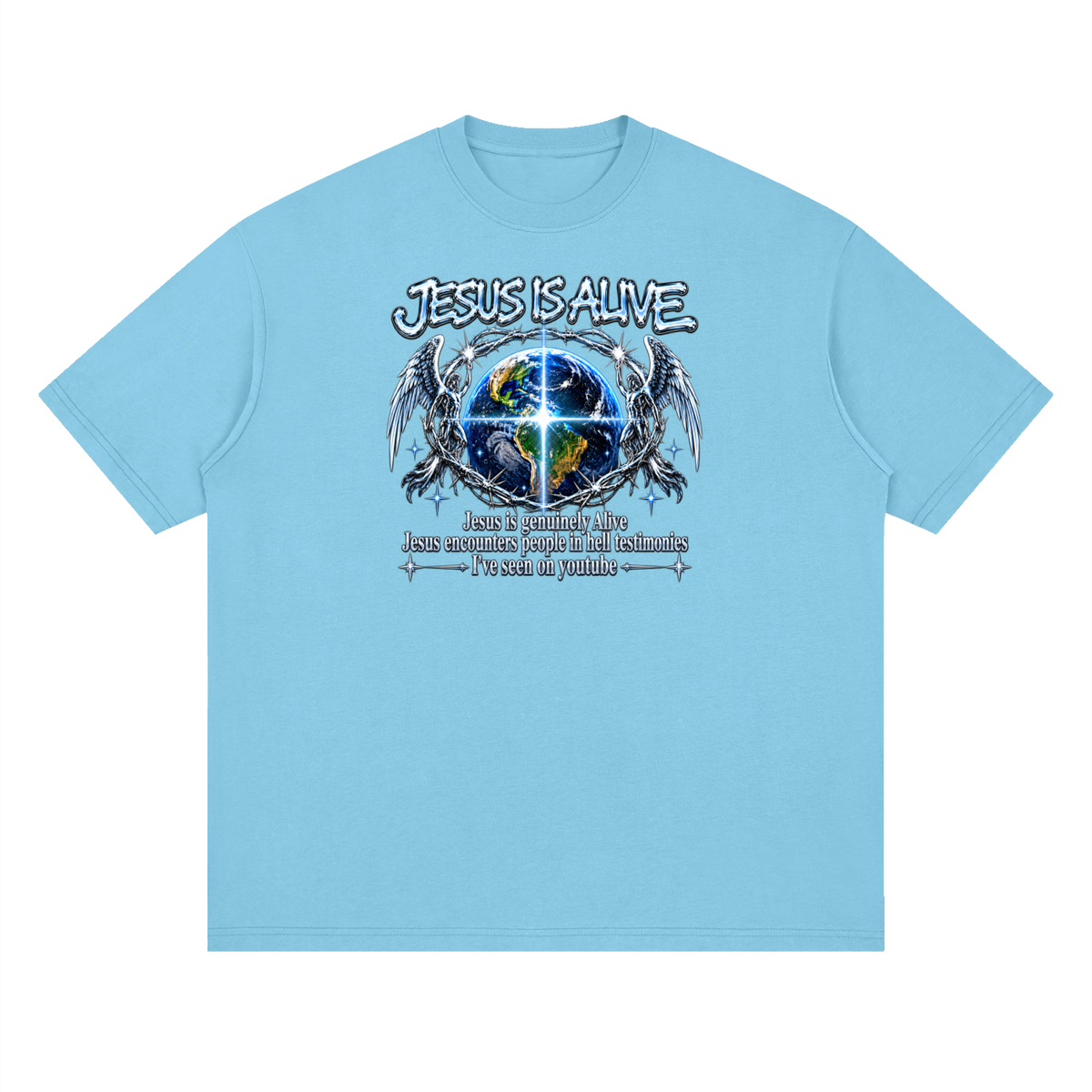 JESUS IS ALIVE Jesus is genuinely Alive Jesus encounters people in hell testimonies I've seen on youtube T-Shirt
