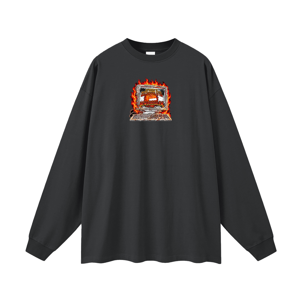 ACCORDING TO REVELATION 22:15, DOGS DON'T GO TO THE NEW JERUSALEM Long Sleeve T-Shirt