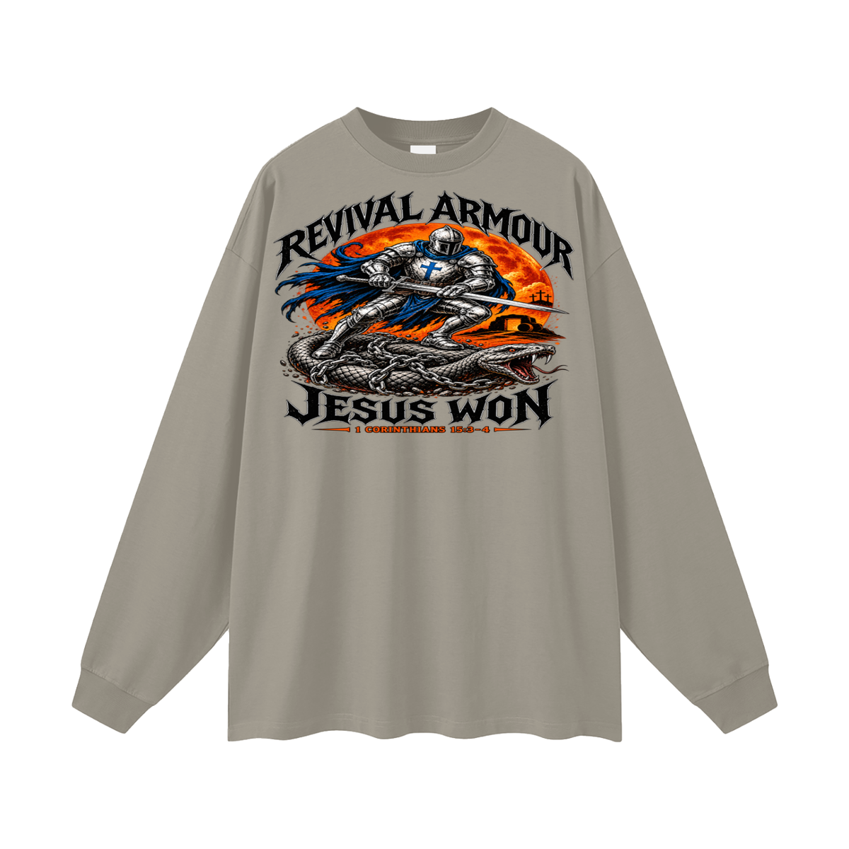 Revival Armour Jesus Won Long Sleeve T-Shirt