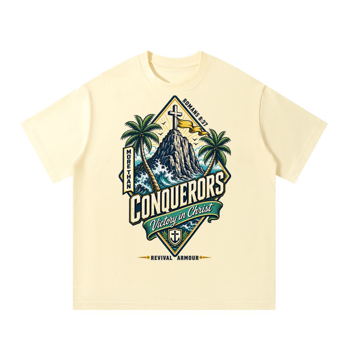 More than conquerors victory in Christ T-Shirt