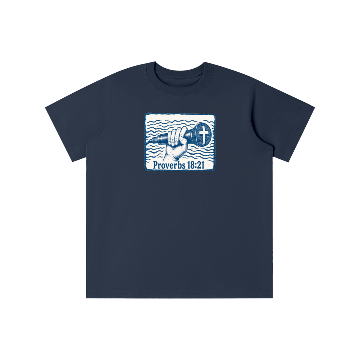 Proverbs 18:21 mic youth T-shirt
