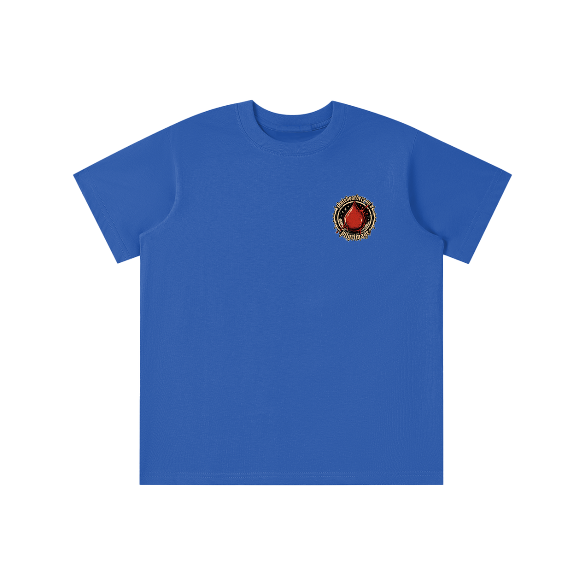 skateboarders on a pilgrimage youth T-shirt