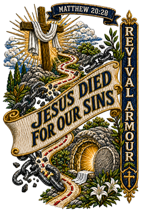 MATTHEW 20:28 Jesus died for our sins REVIVAL ARMOUR Hoodie
