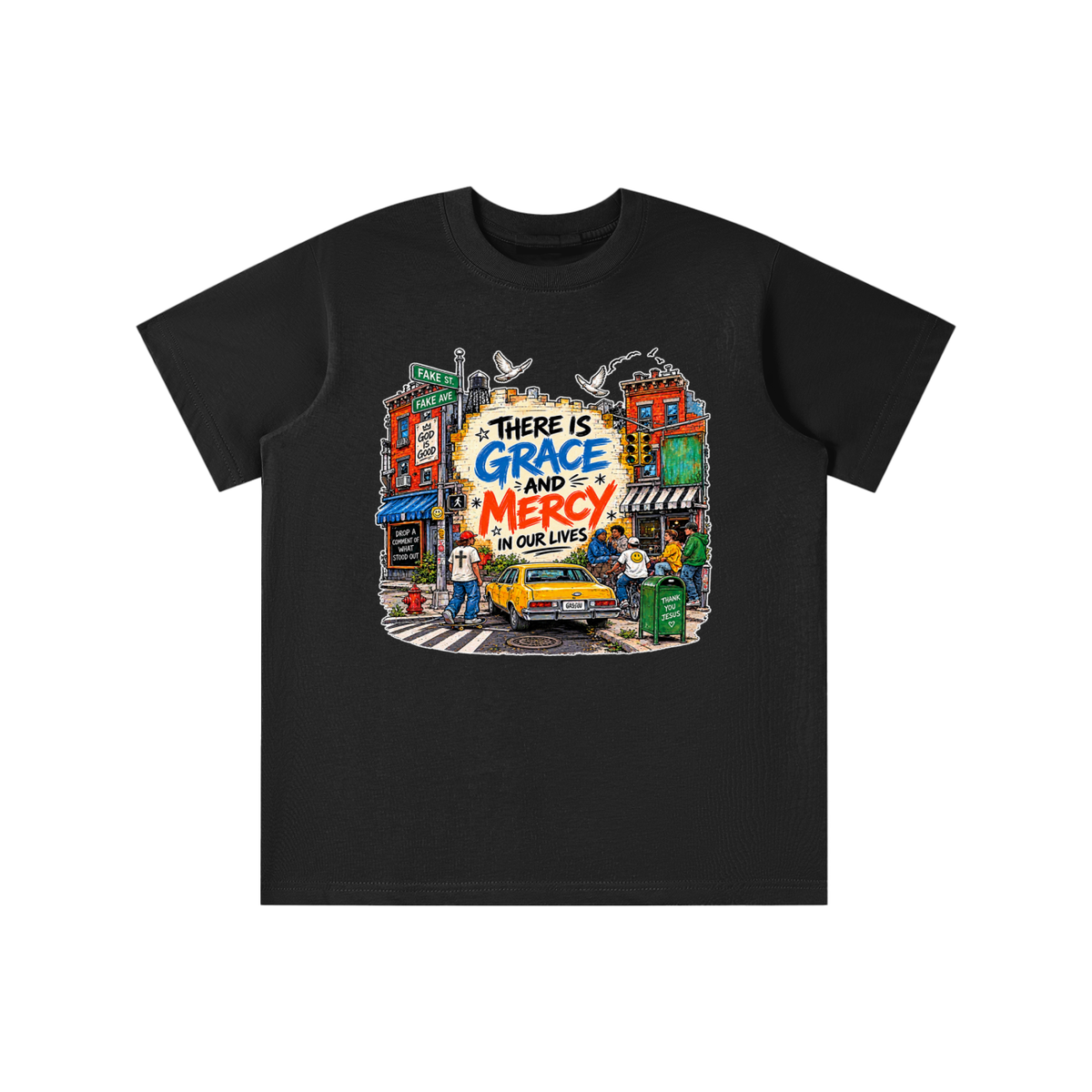 THERE IS GRACE AND MERCY IN OUR LIVES THANK YOU JESUS youth T-shirt