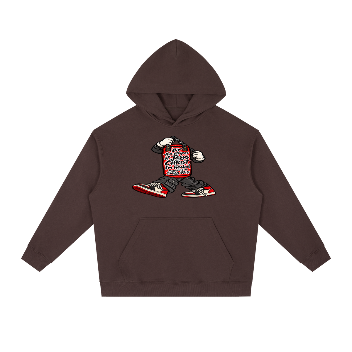 BY the stripes of Jesus CHRIST I'm heAled According to Isaiah 53:5 Hoodie
