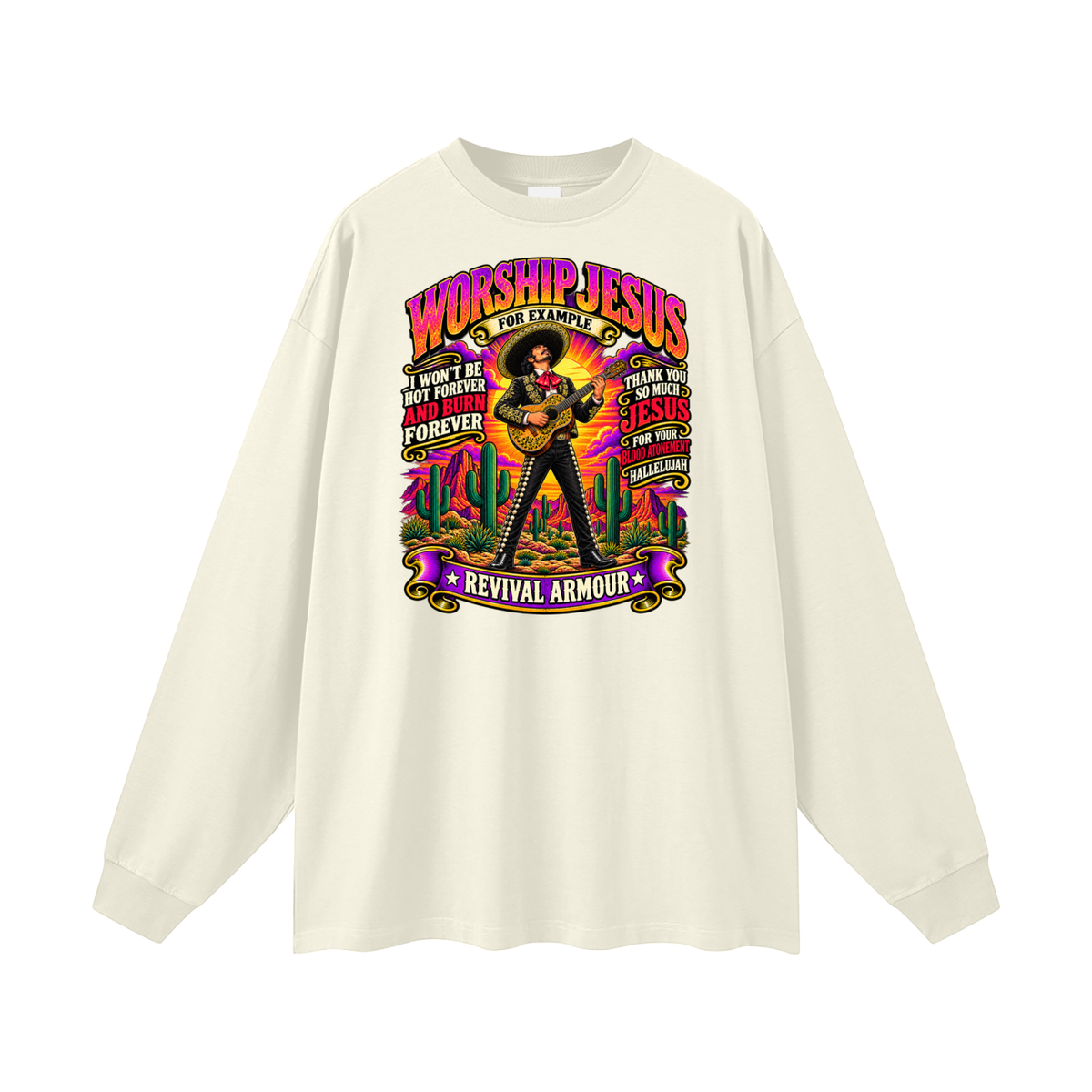 WORSHIP JESUS revival armour Long Sleeve T-Shirt