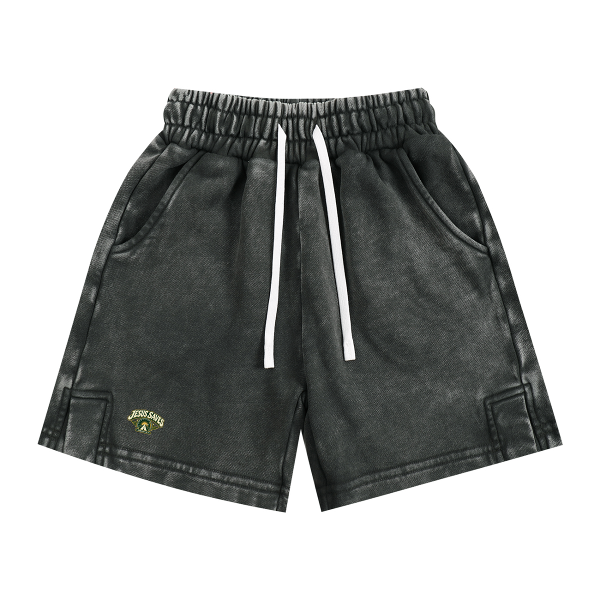 JESUS SAVES ROMANS 10:9 Kids' Shorts