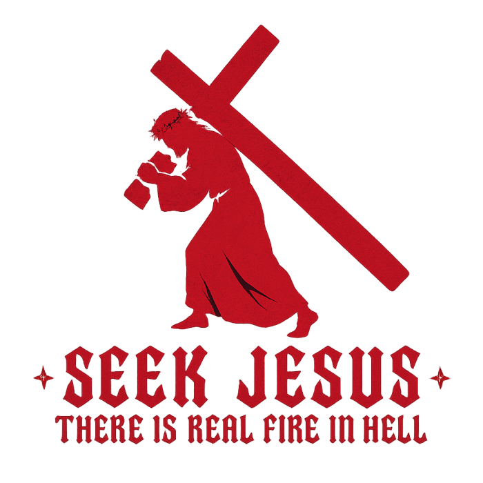 SEEK JESUS THERE IS REAL FIRE IN HELL Shorts