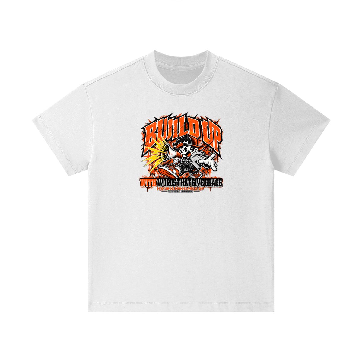 BUILD UP WITH WORDS THAT GIVE GRACE INSPIRED BY EPHESIANS 4:29 Kids T-Shirt