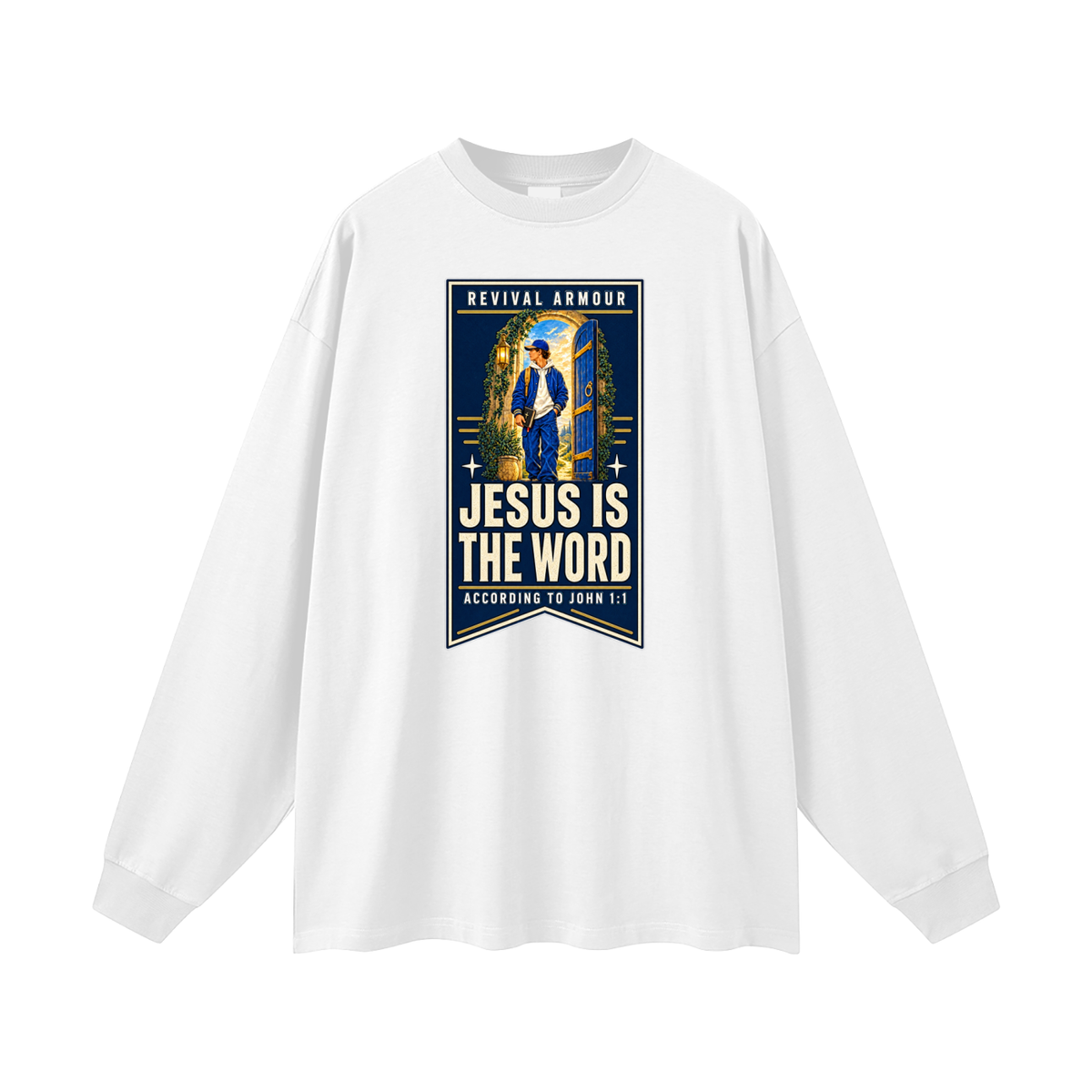 JESUS IS THE WORD ACCORDING TO JOHN 1:1 Long Sleeve T-Shirt