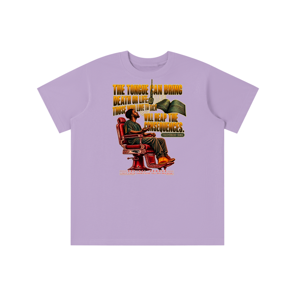 PROVERBS 18:21 NLT youth T-shirt