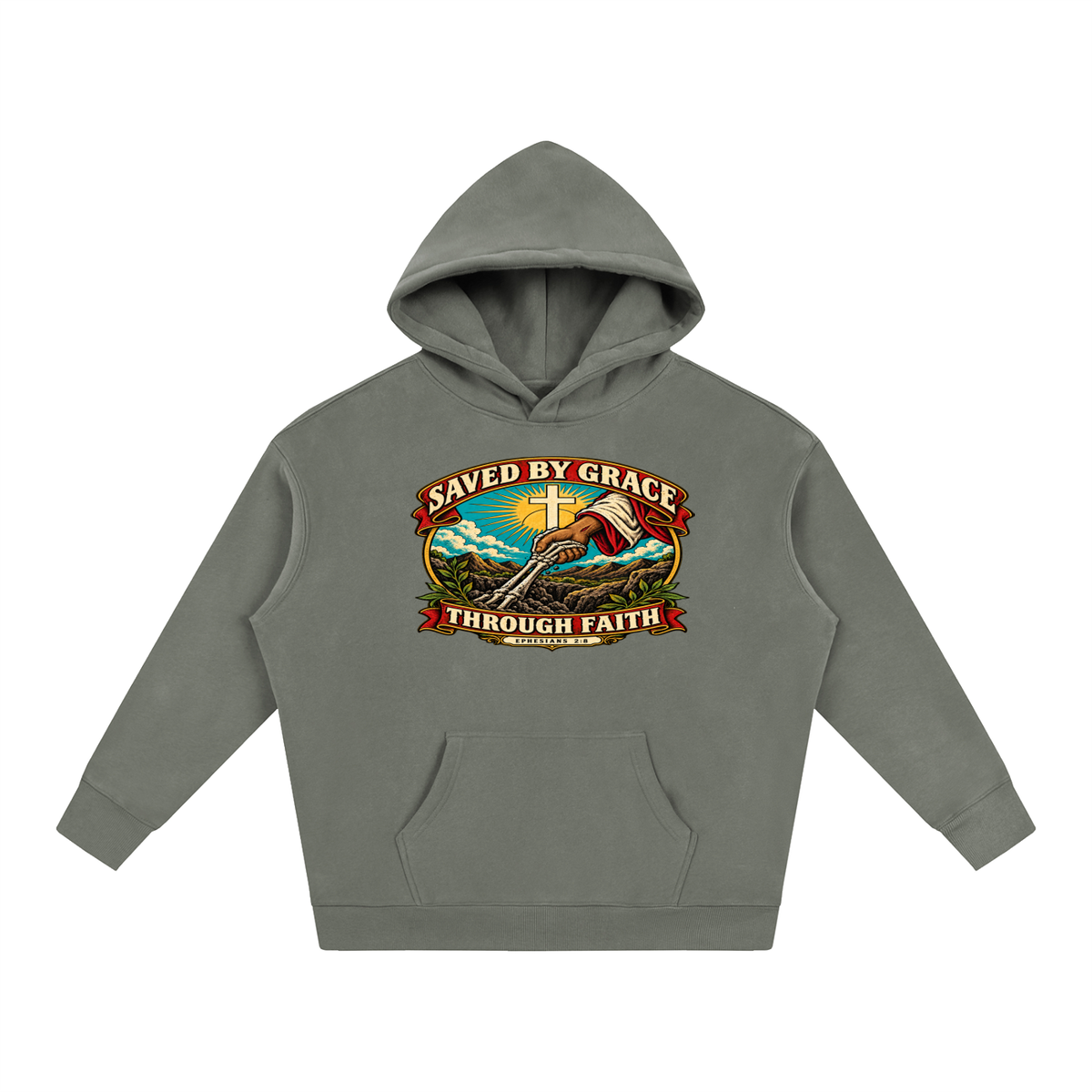 Saved by Grace through Faith Hoodie