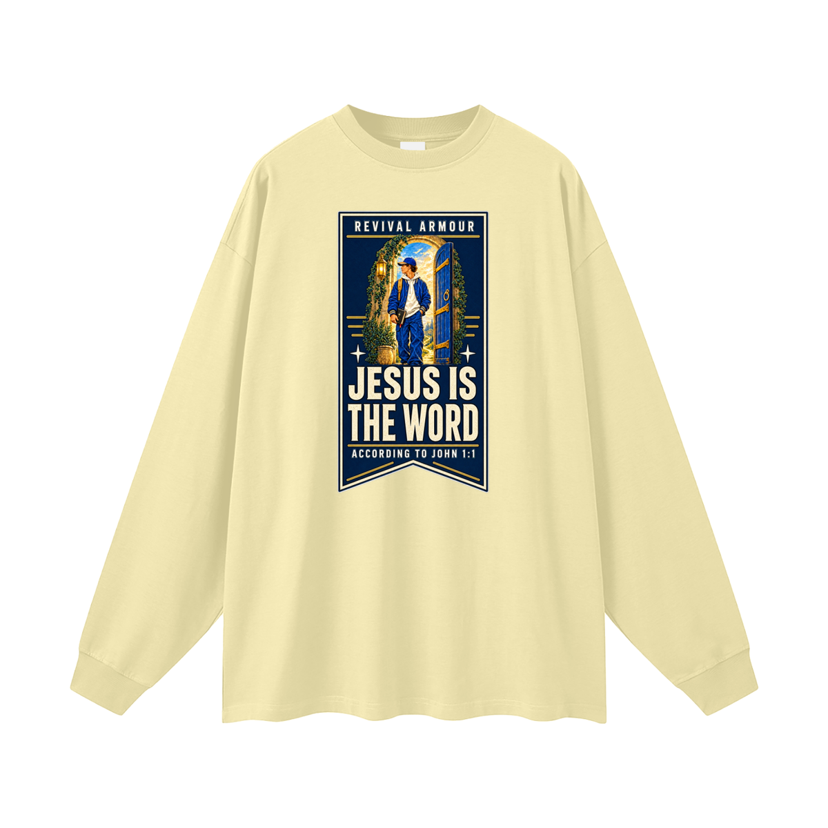 JESUS IS THE WORD ACCORDING TO JOHN 1:1 Long Sleeve T-Shirt