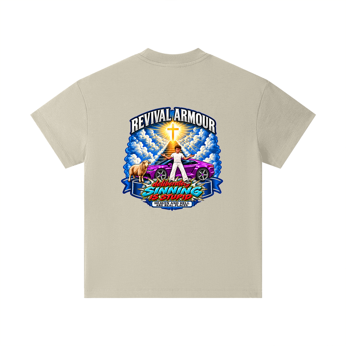 REVIVAL ARMOUR deliberately SINNING IS STUPID HEAVEN AND HELL ARE REAL PLACES DITCH UNGODLINESS Triggered by MARK 1:15 Kids T-Shirt
