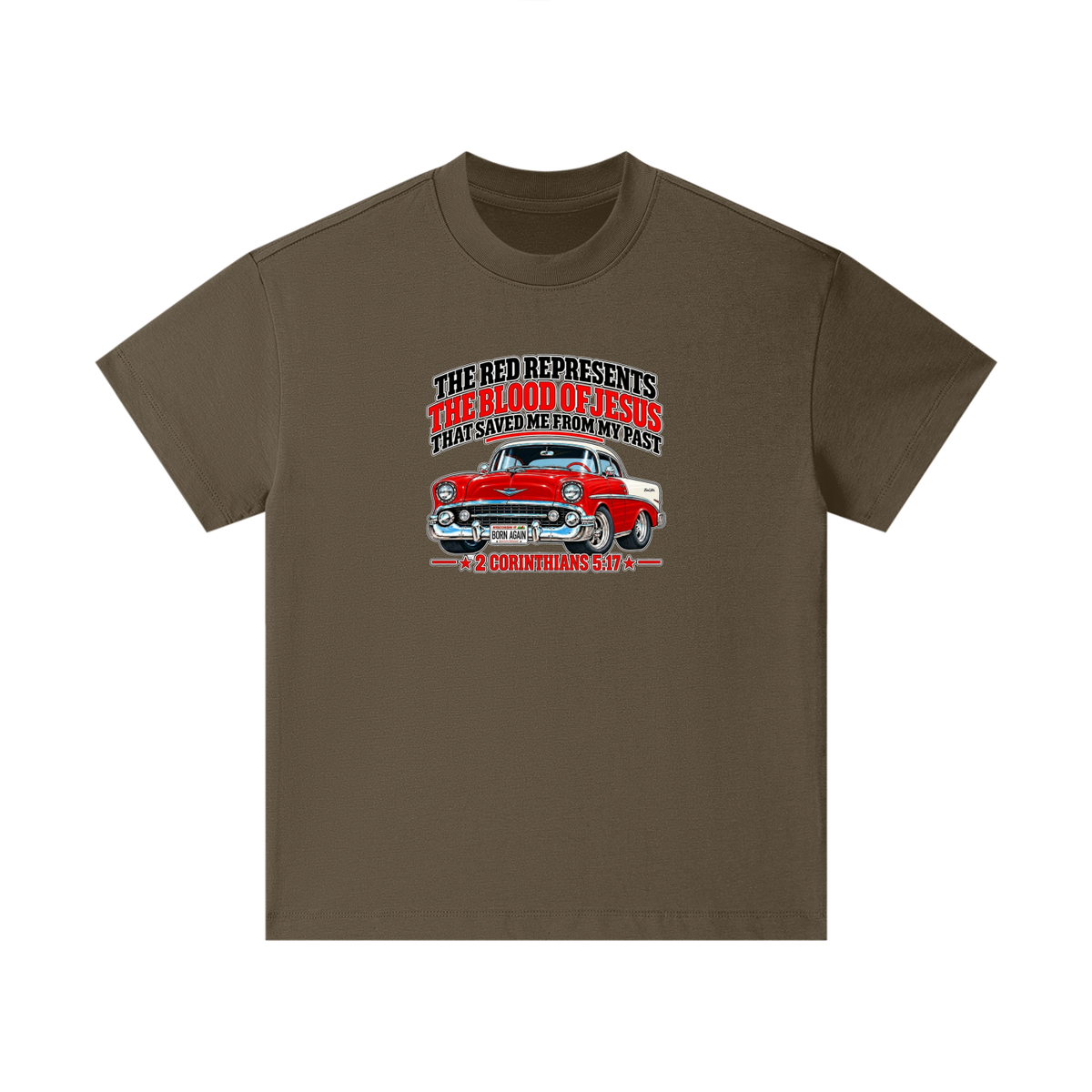THE RED REPRESENTS THE BLOOD OF JESUS THAT SAVED ME FROM MY PAST *2 CORINTHIANS 5:17* Kids T-Shirt
