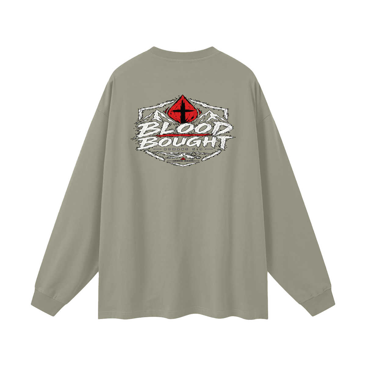 BLOOD BOUGHT - ROMANS 5:9 - Long Sleeve T-Shirt