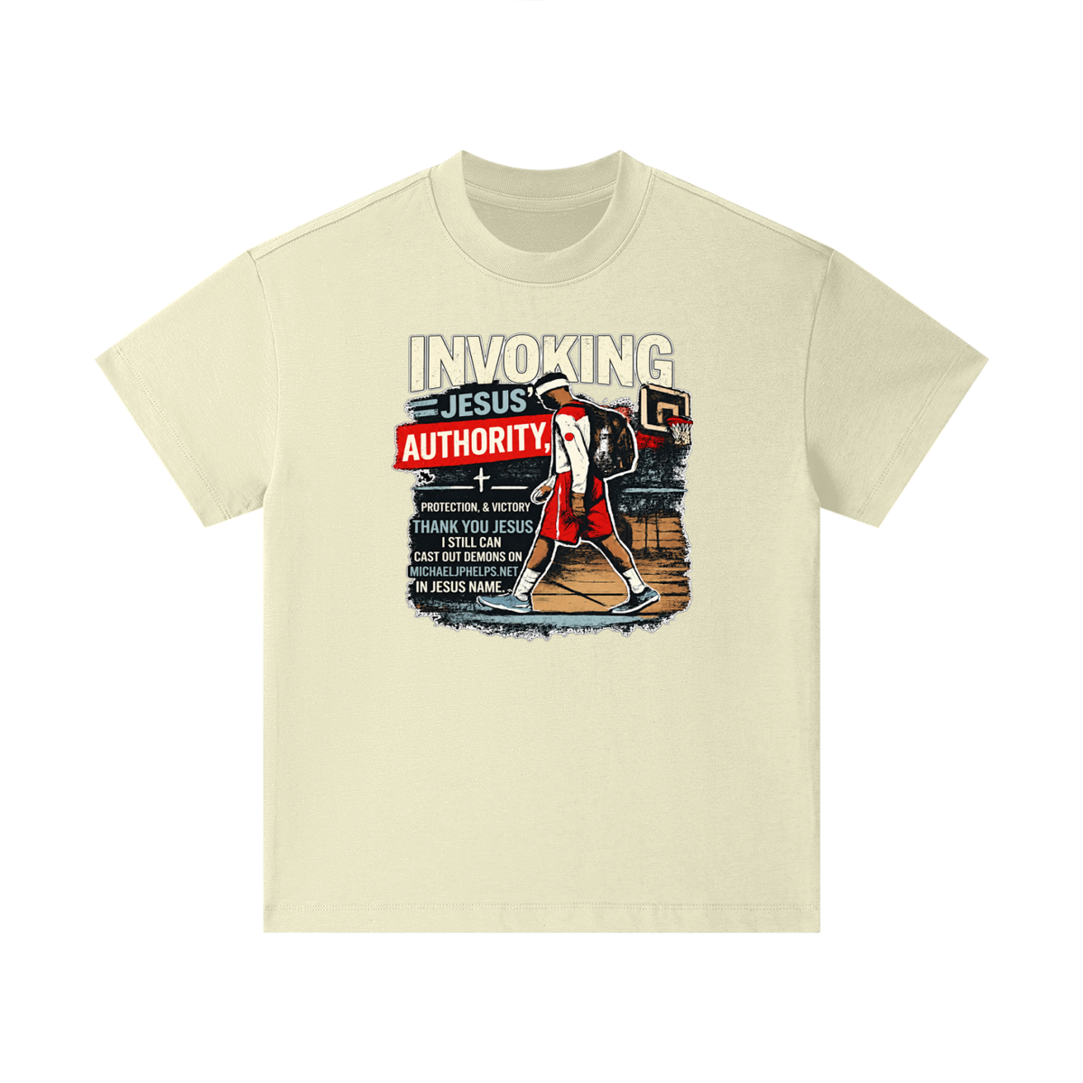 INVOKING JESUS' AUTHORITY, PROTECTION, & VICTORY THANK YOU JESUS I STILL CAN CAST OUT DEMONS ON MICHAELJPHELPS.NET IN JESUS NAME. Kids T-Shirt